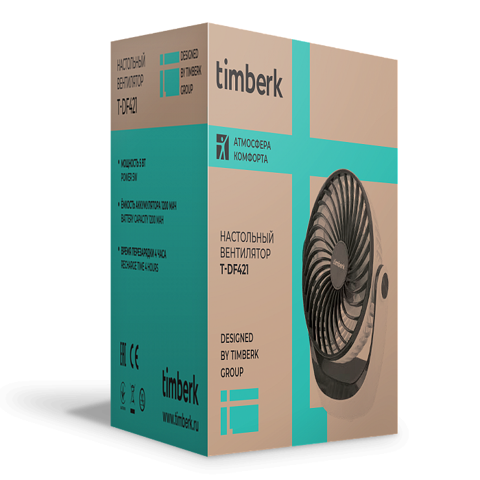Вентилятор настольный Timberk T-DF421 - 7