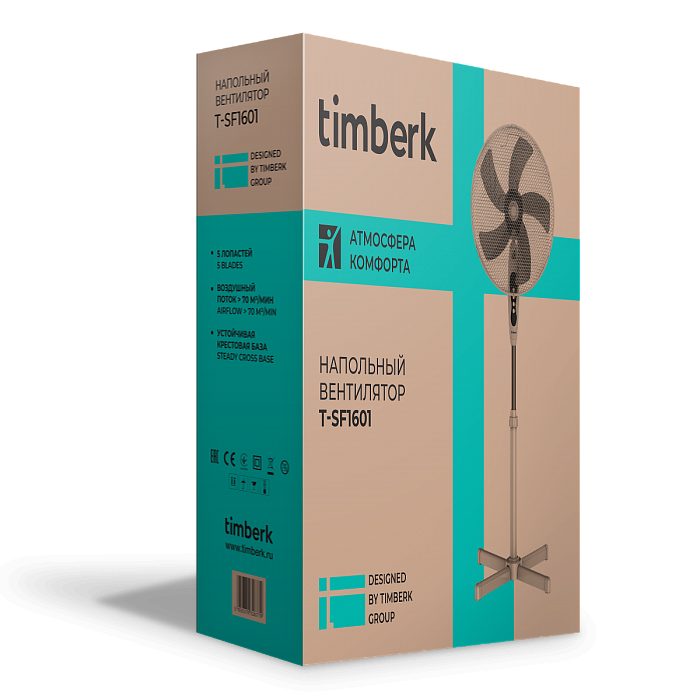 Вентилятор электрический напольный Timberk T-SF1601 - 7
