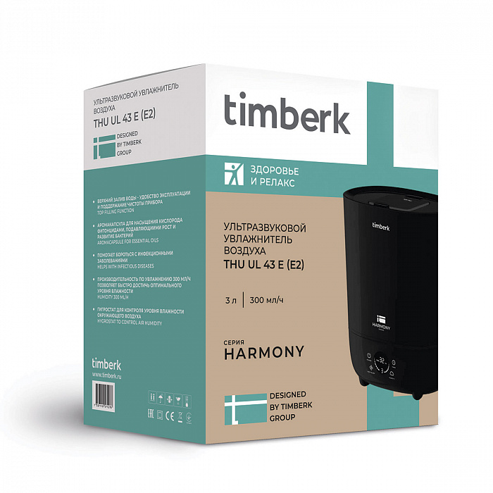 Ультразвуковой увлажнитель воздуха Timberk Серия Harmony: UL 43E - 9