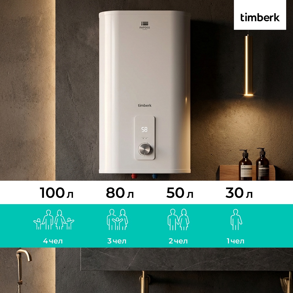 Водонагреватель накопительный Timberk Серия Pafoss: FSL1 VE - 16