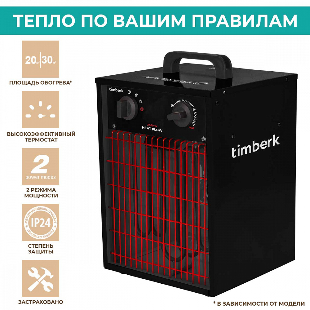 Электрическая тепловая пушка Timberk Серия Heat Flow: Q11T - 3