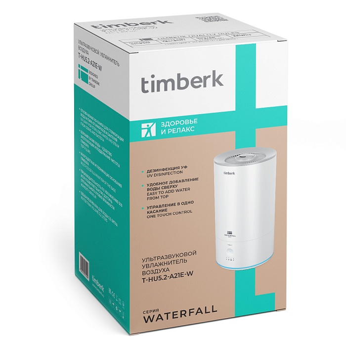 Ультразвуковой увлажнитель воздуха Timberk Серия Waterfall: A21E - 17 Ультразвуковой увлажнитель воздуха Timberk Серия Waterfall: A21E - 17