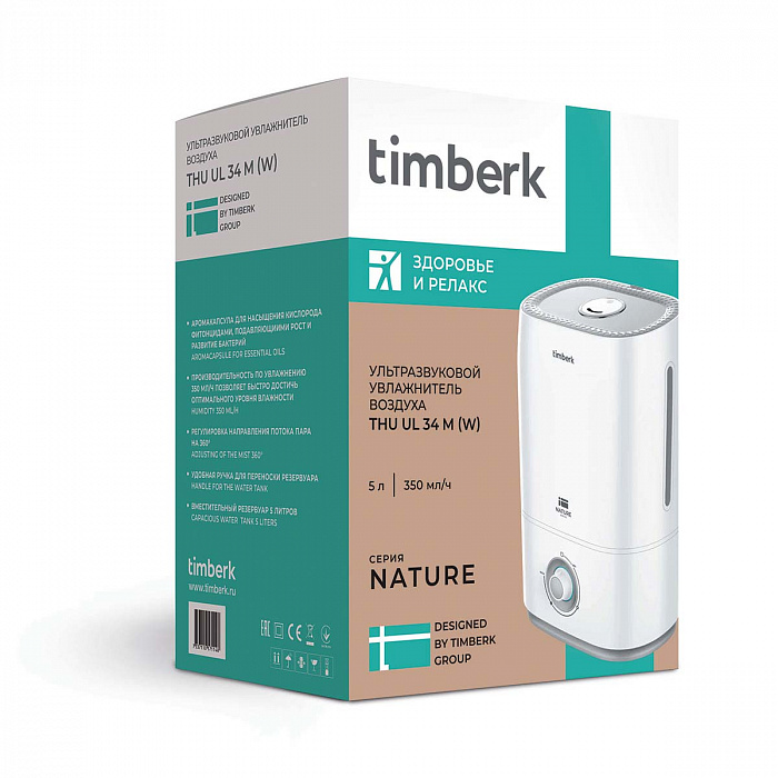 Ультразвуковой увлажнитель воздуха Timberk Серия Nature: UL 34M - 7 Ультразвуковой увлажнитель воздуха Timberk Серия Nature: UL 34M - 7