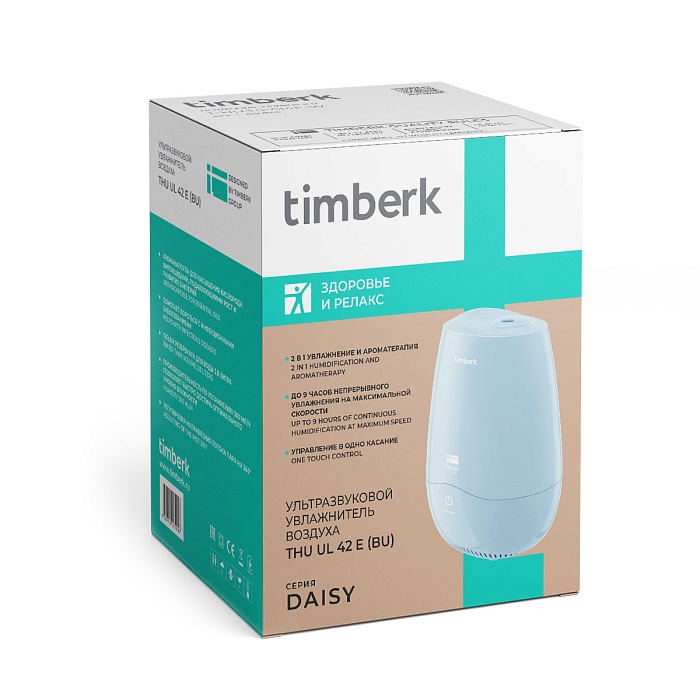 Ультразвуковой увлажнитель воздуха Timberk Серия Daisy: UL 42E - 4 Ультразвуковой увлажнитель воздуха Timberk Серия Daisy: UL 42E - 4