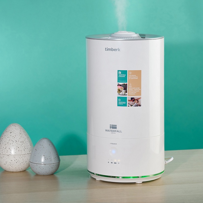 Ультразвуковой увлажнитель воздуха Timberk Серия Waterfall: A21E - 3 Ультразвуковой увлажнитель воздуха Timberk Серия Waterfall: A21E - 3